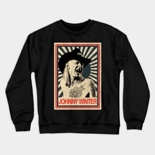 Vintage Poster Johnny Winter Tatto Crewneck Sweatshirt